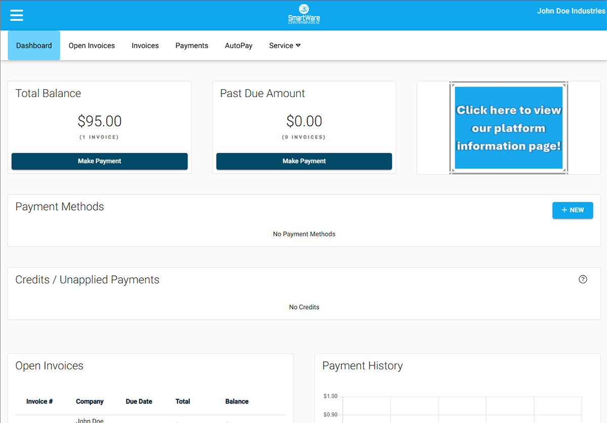 Payment Portal Dashboard