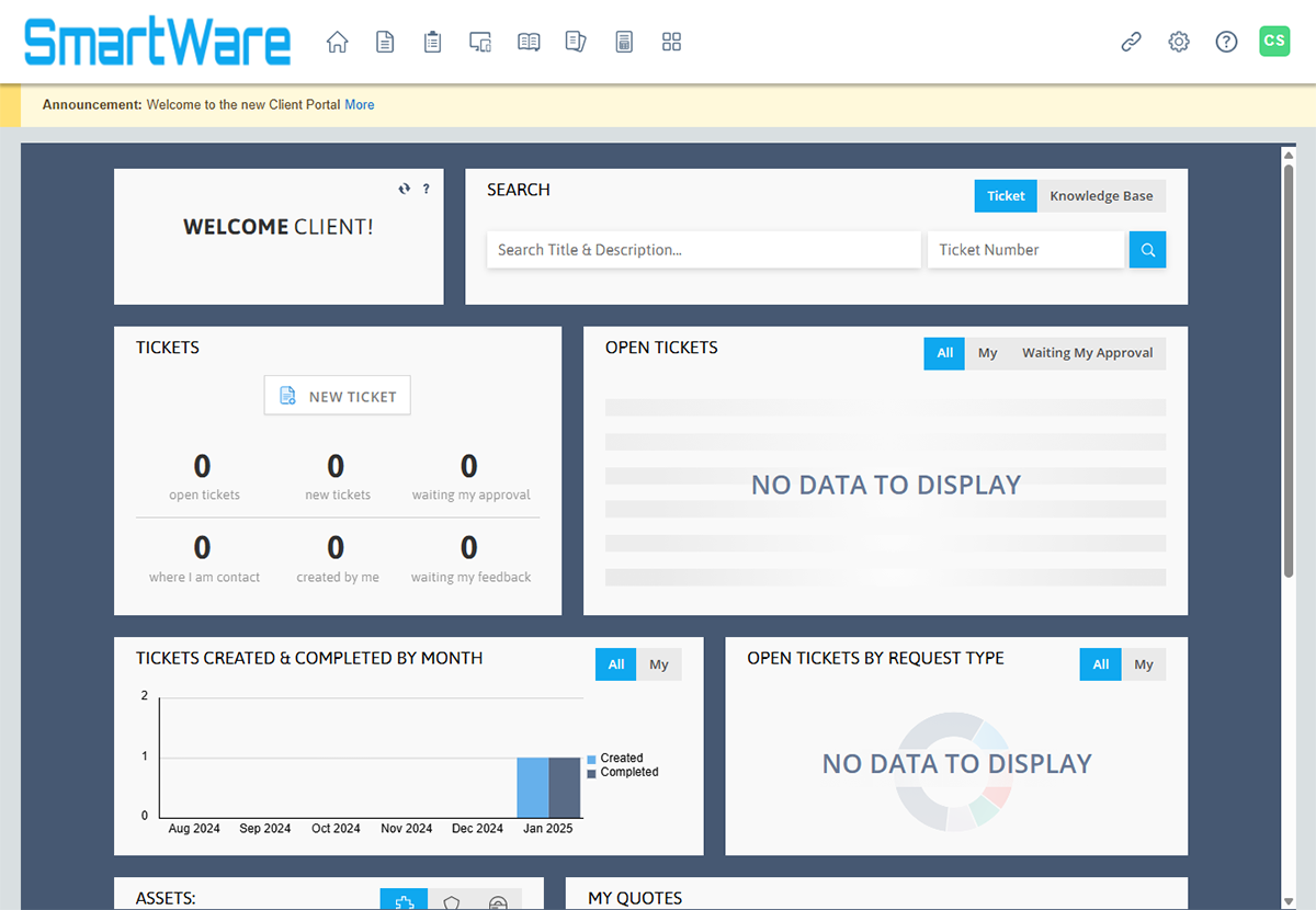 Client Portal Dashboard